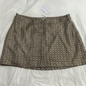 NWT WAYF Size 1X Floral Button Down Skirt